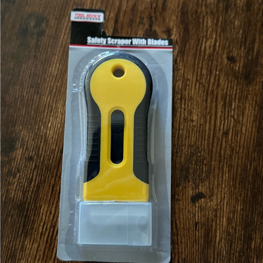 Yellow and Black Safety Scraper with Blades